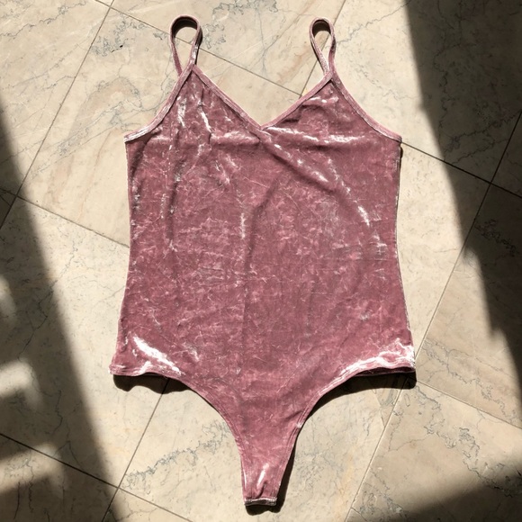 PacSun Tops - Pink Velvet Body Suit - NWT - PAC SUN